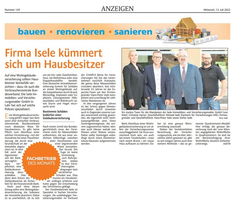 Lahrer Zeitung vom 13.07.2022